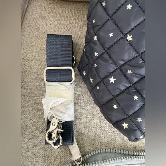 EEUC MZ Wallace Dawn with Silver Stars Mini Metro Tote Deluxe - Picture 10 of 11